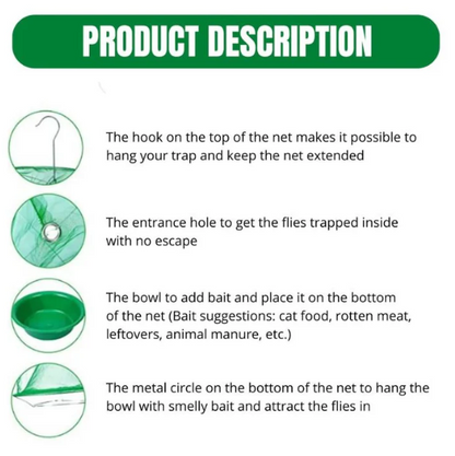 Reusable Fly Trap Net Cage