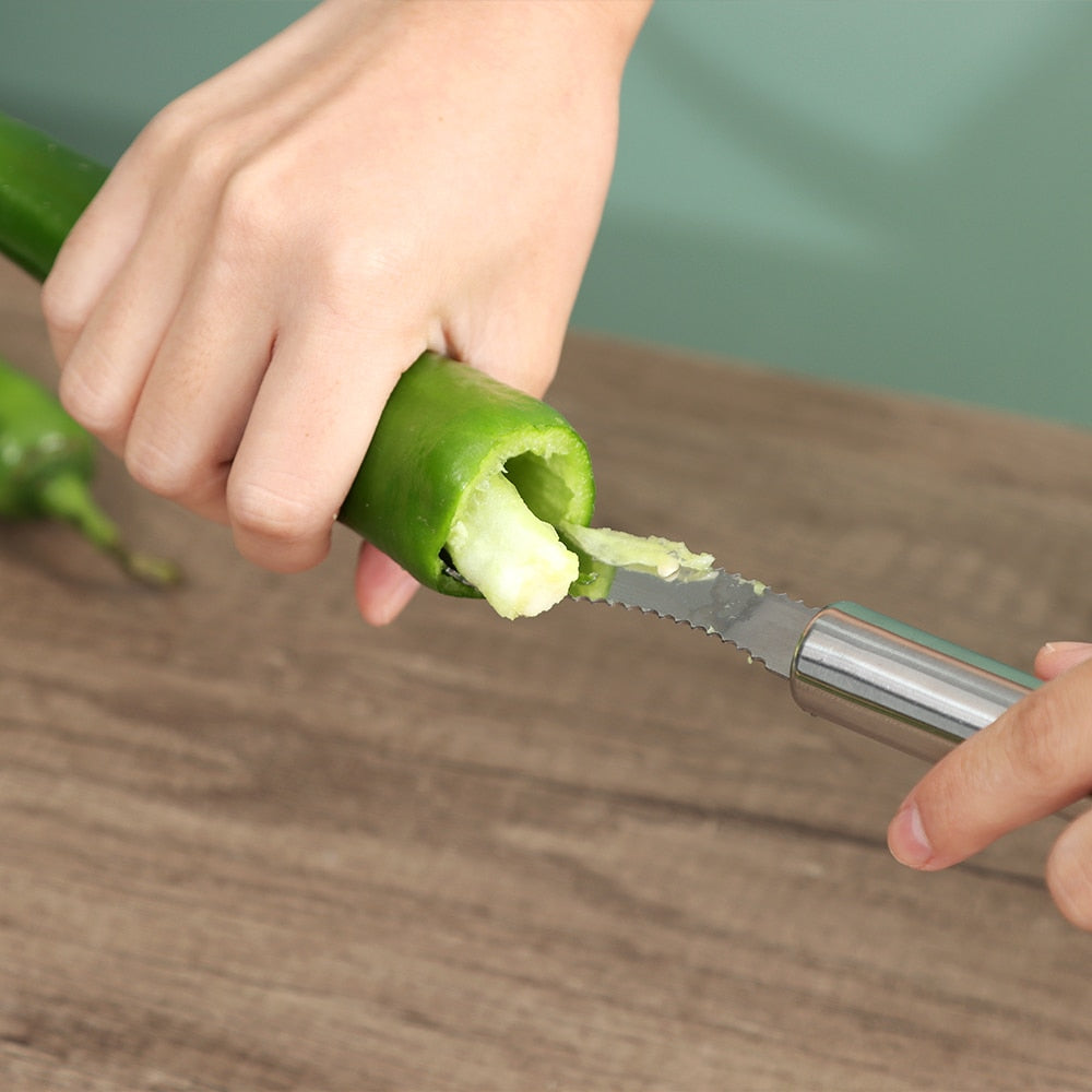 Stainless Steel Pepper Core Remover - Sprinting Home