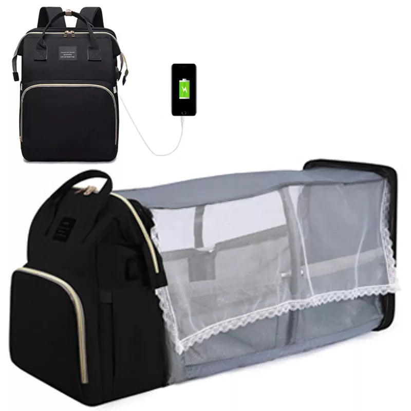 Fold-N-Glow | Folding Portable Diaper Bag - Sprinting Home