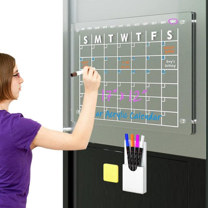 Acrylic Magnetic Calendar Board - Sprinting Home