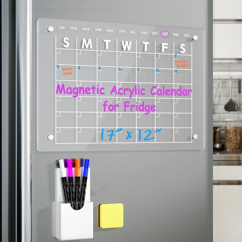 Acrylic Magnetic Calendar Board - Sprinting Home